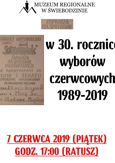 Spotkanie w 30. rocznicę wyborów czerwcowych 1989-2019