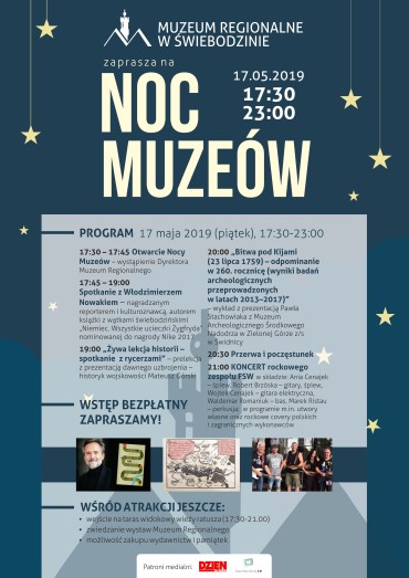 Noc Muzeów - 17 maja 2019 (piątek, 17:30-23:00)